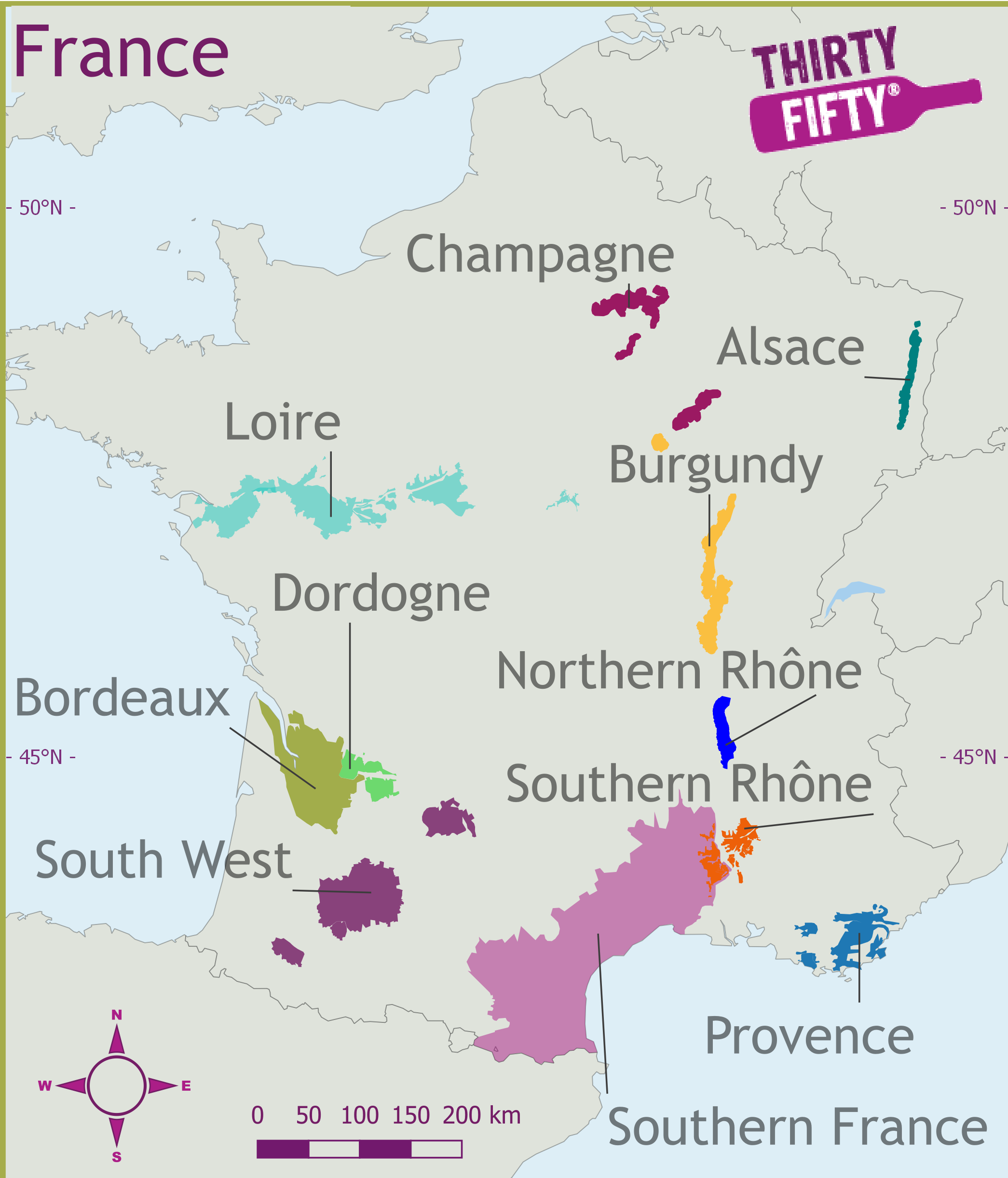 Wine Region Map Wine Region Map