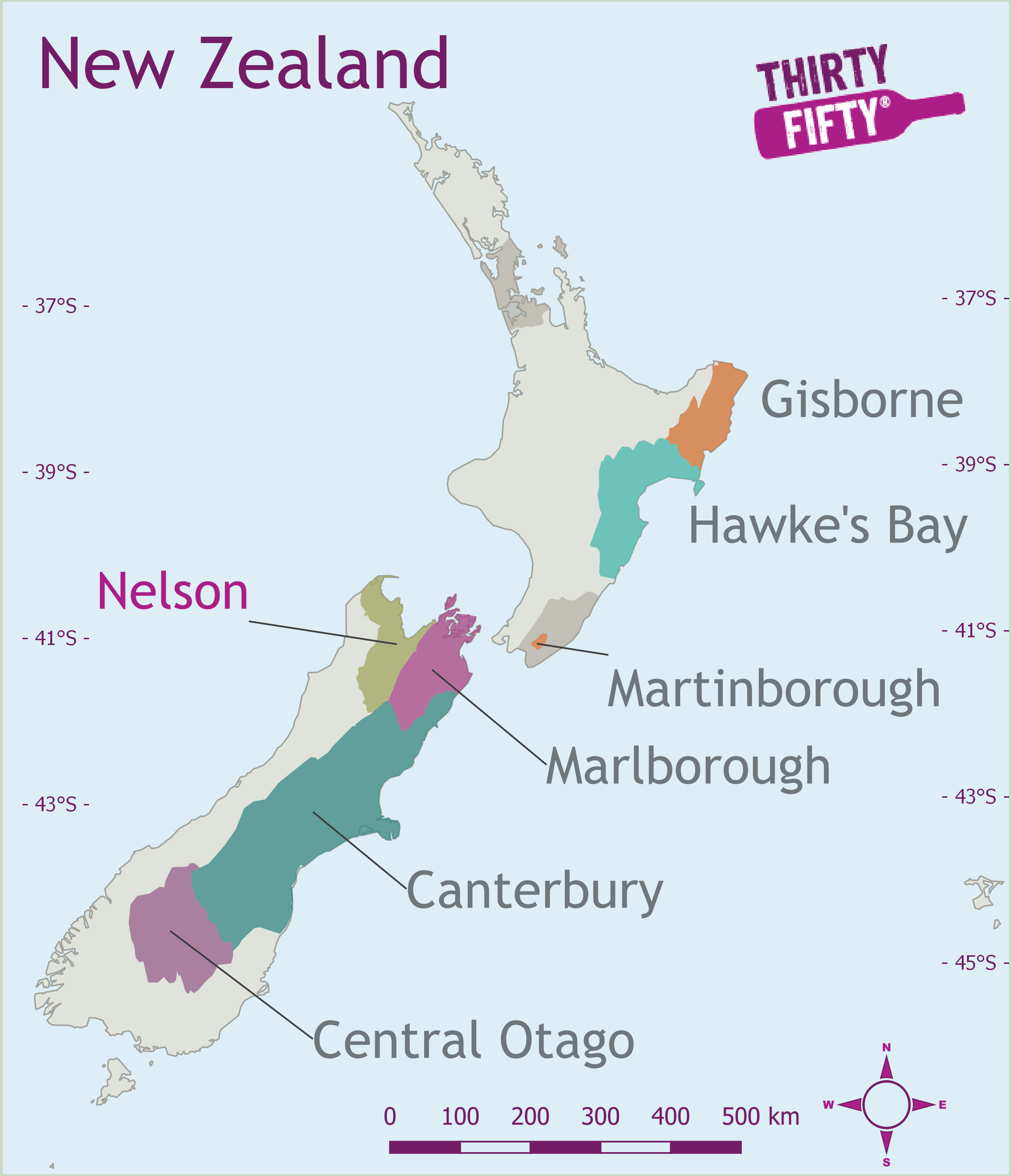 Wine Region Map Wine Region Map