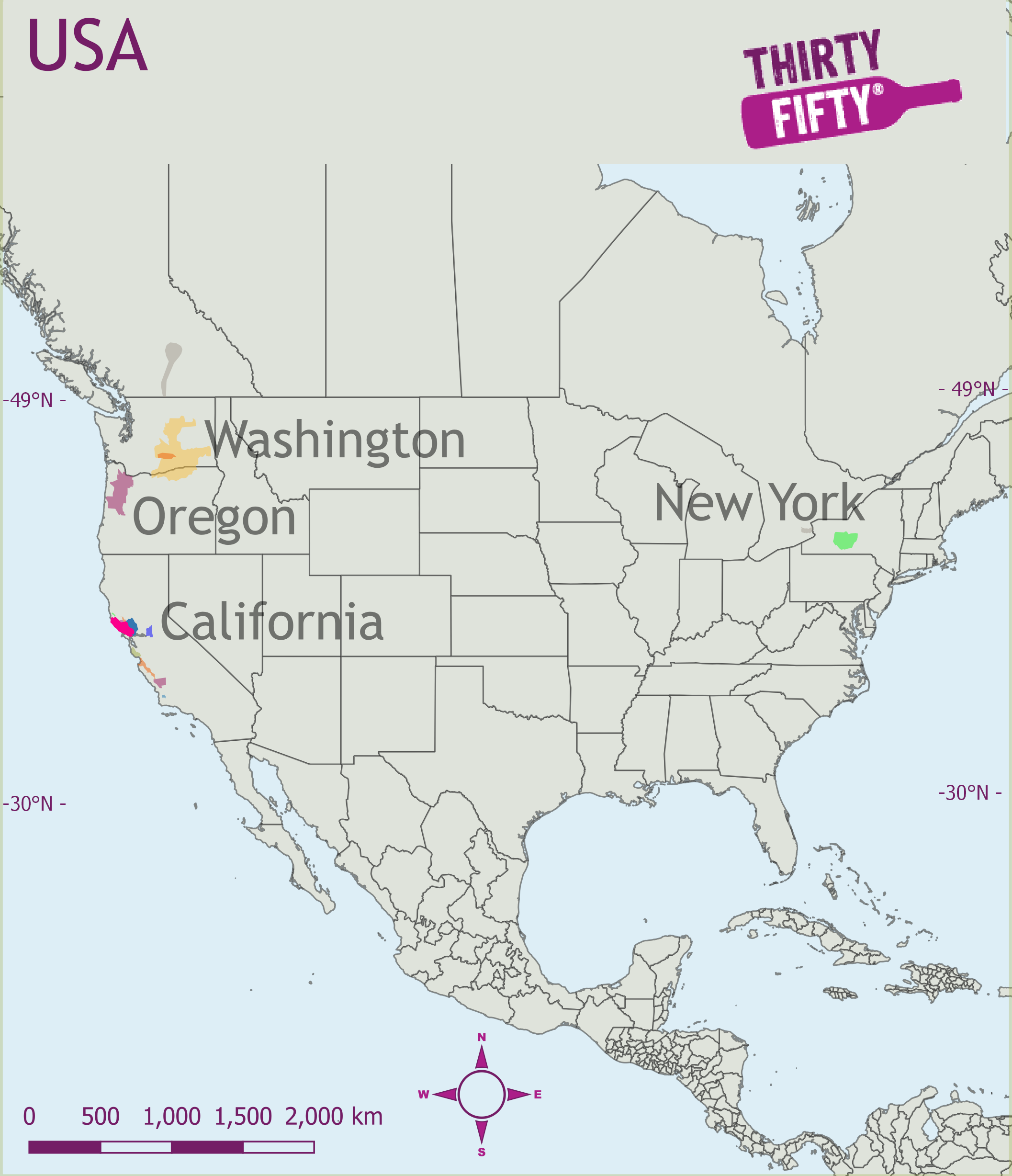 Wine Region Map