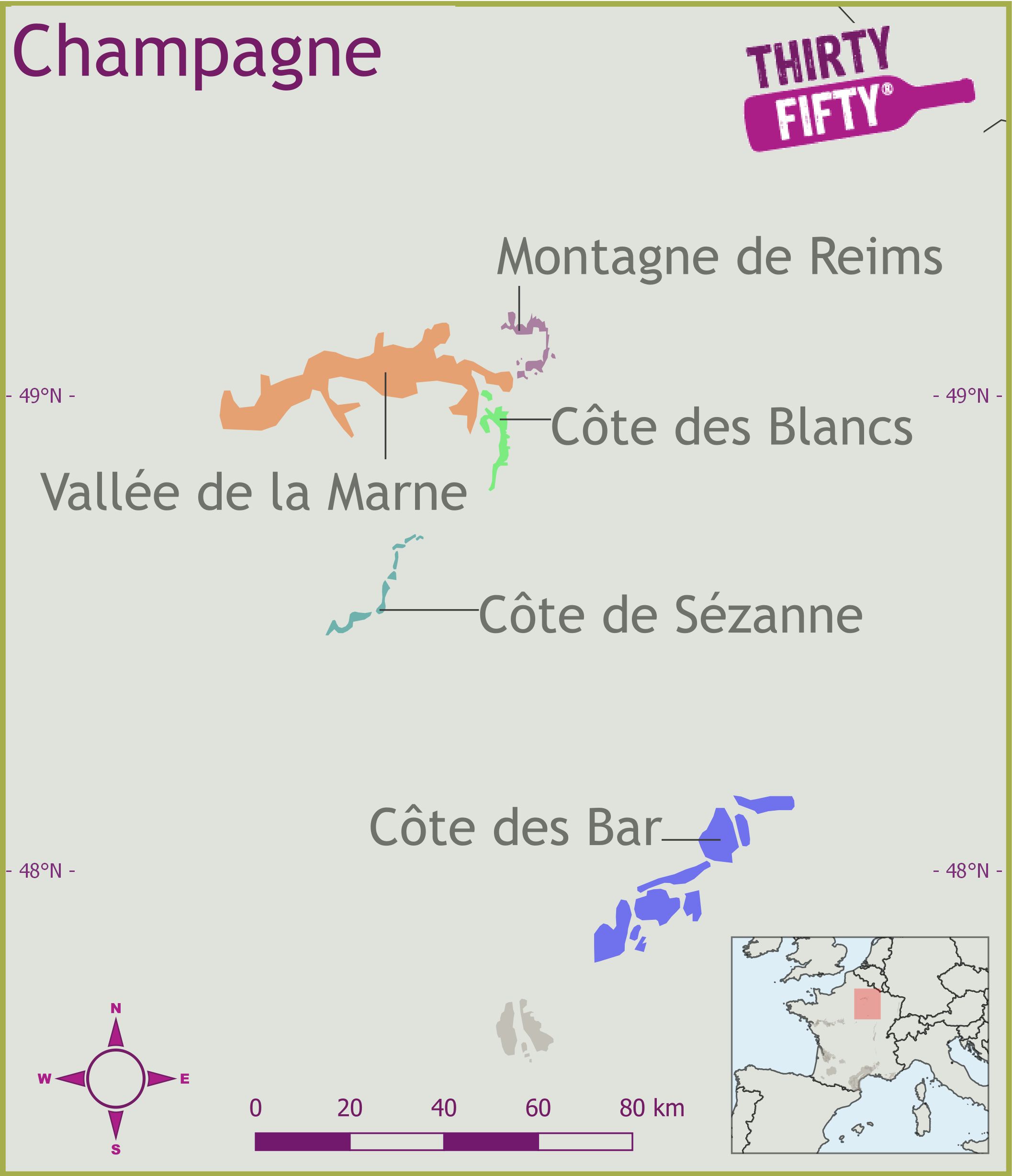 Wine Region Map Wine Region Map
