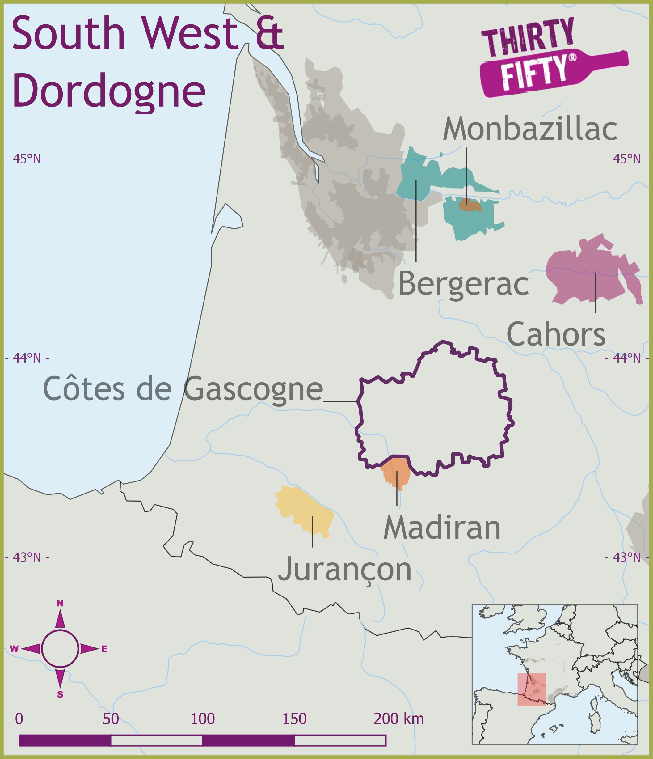 Wine Region Map