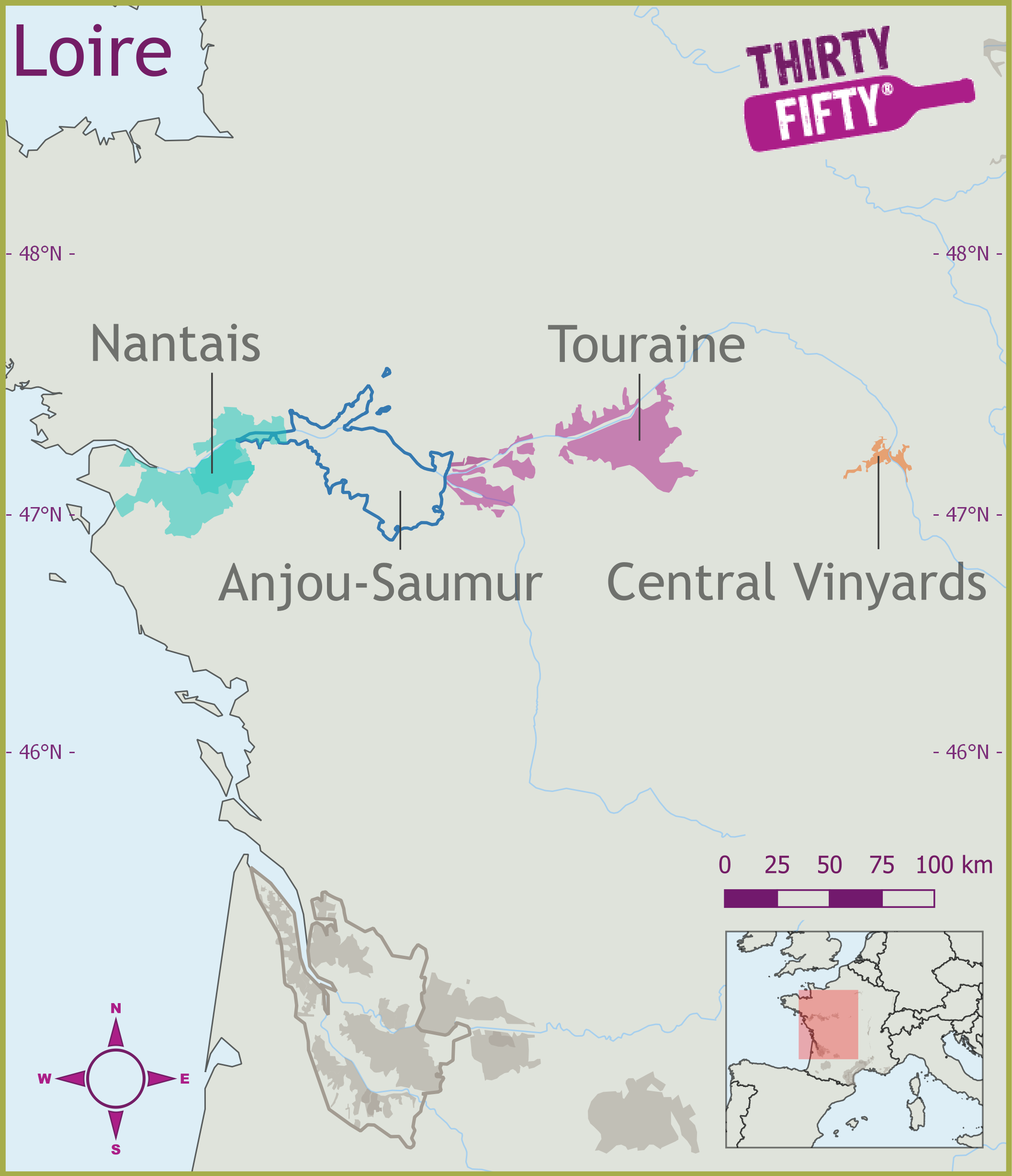 Wine Region Map Wine Region Map