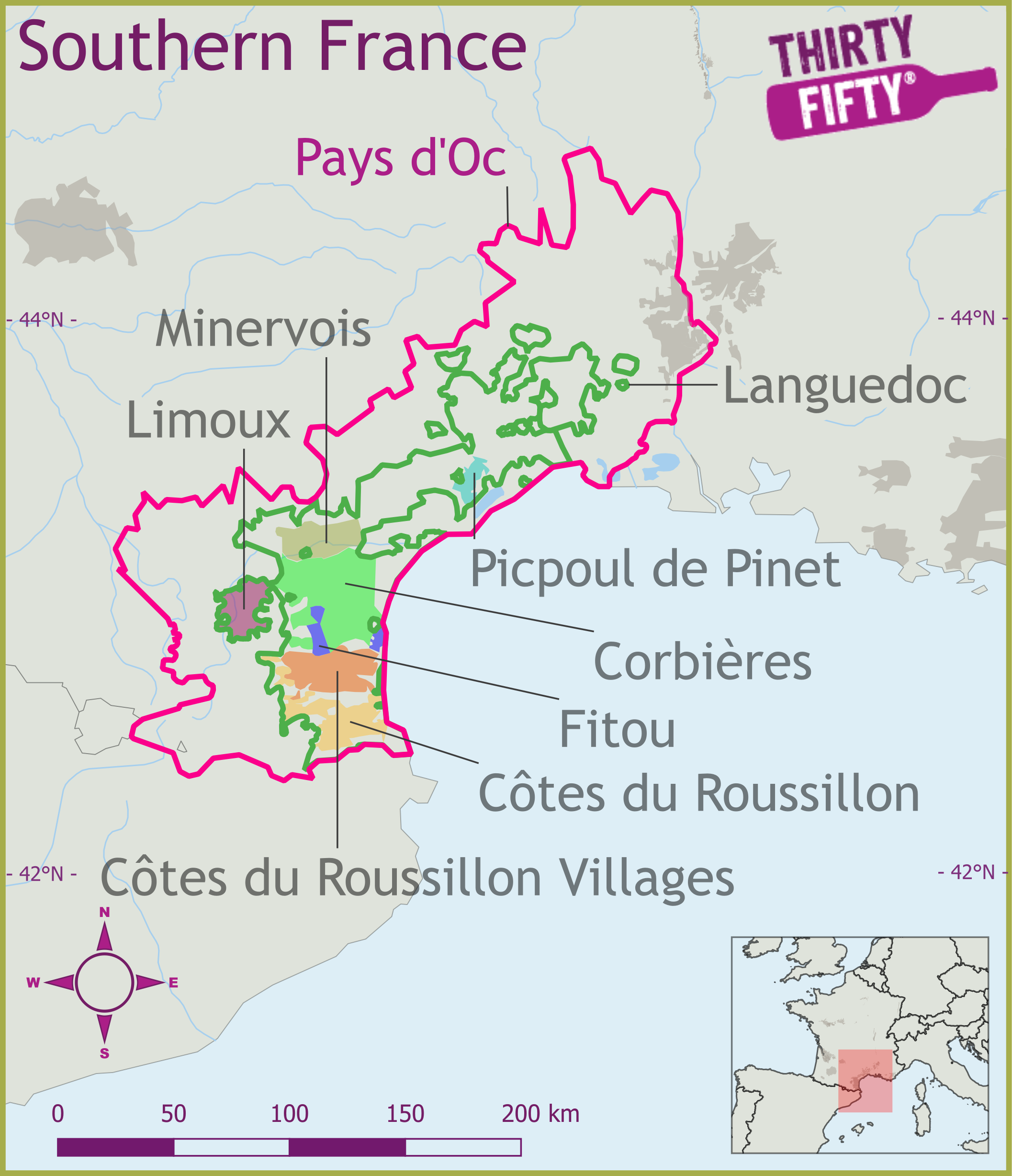 Wine Region Map Wine Region Map